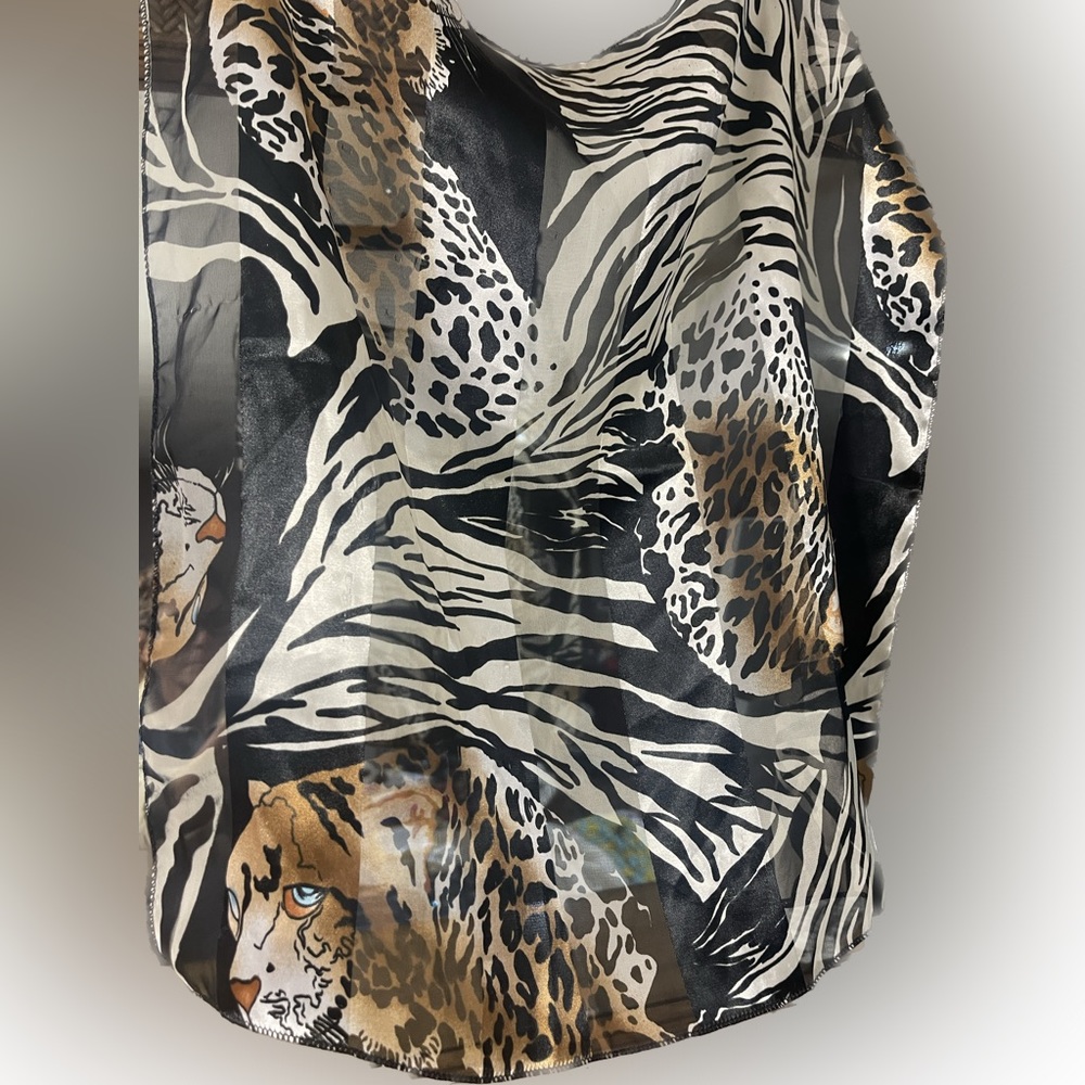 Leopard print scarf